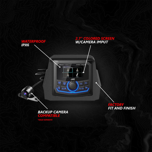 2017-2025 Can-Am® X3, Phase-4 A-Spec 5-Speaker 800watt System w/JVC