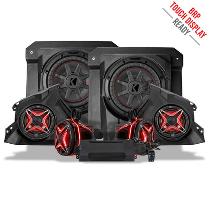 2024-2026 Can-Am® Maverick R, Phase-5 V-Spec 1650watt 6-Speaker Stereo System