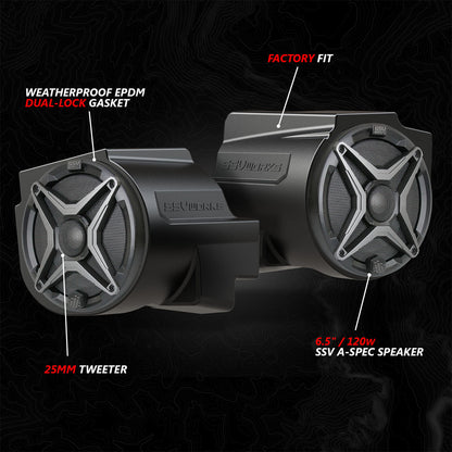 2020-2024 Polaris® RZR PRO Series Phase-4 A-Spec 5-Speaker 800watt System w/JVC