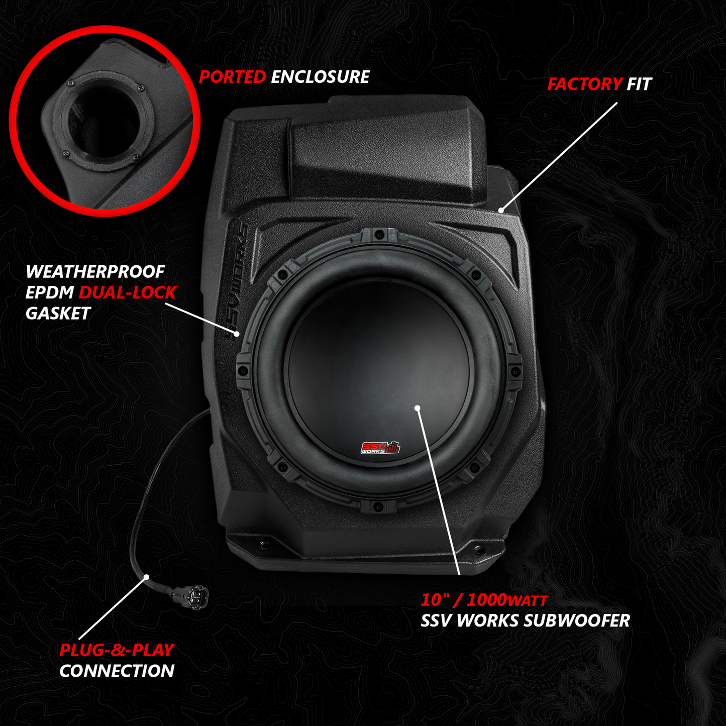 2020-2024 Polaris® RZR PRO Series Phase-4 A-Spec 5-Speaker 800watt System for Ride Command