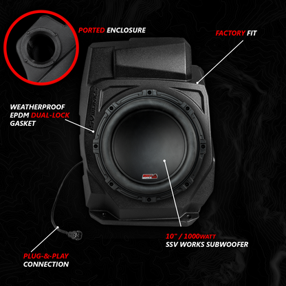 2020-2024 Polaris® RZR PRO Series Phase-3 V-Spec 3-Speaker 1400watt System for Ride Command