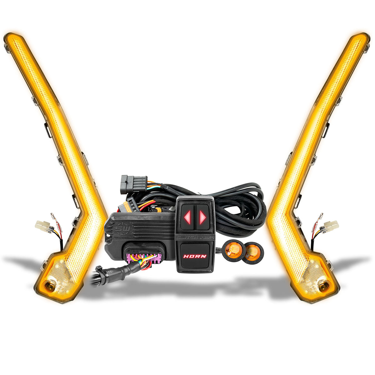 Turn-Signal Plug-&-Play Kit | 2017-2026 Can-Am X3 | Sequential Front Fang Lights w/Taillight Integration