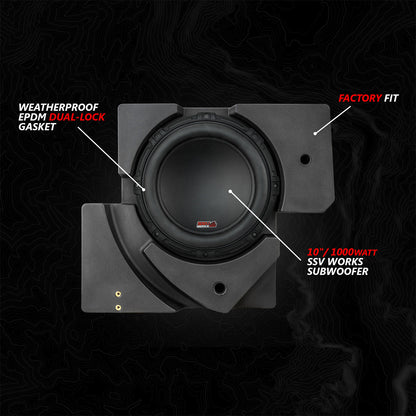 2017-2026 Can-Am® X3, Phase-6 K-Spec 6-Speaker 1650watt System w/JVC