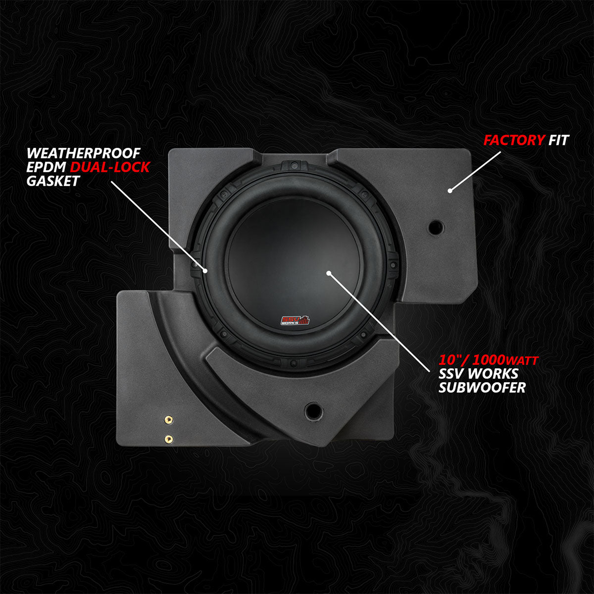 2017-2026 Can-Am® X3, Phase-4 V-Spec 5-Speaker 1650watt System w/JVC