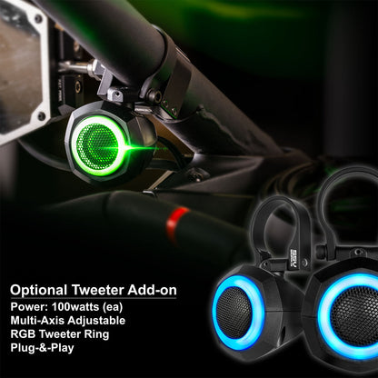 2024-2026 Can-Am® Maverick R, Phase-6 K-Spec 1650watt 6-Speaker Stereo System with Kicker Horns