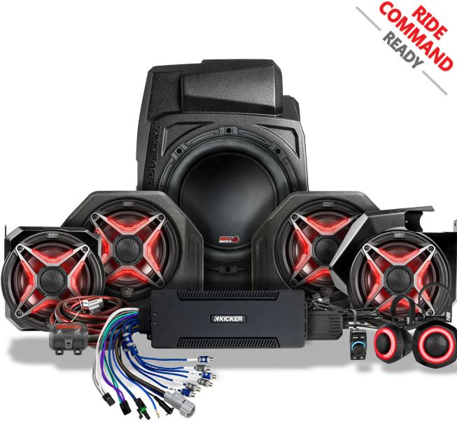 2025-2026 Polaris® RZR Pro R / Pro S / Pro XP Phase-5 V-Spec 7-Speaker Plug-&-Play Kit for Ride Command