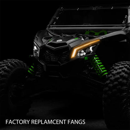 Turn-Signal Plug-&-Play Kit | 2017-2026 Can-Am X3 | Sequential Front Fang Lights w/Taillight Integration