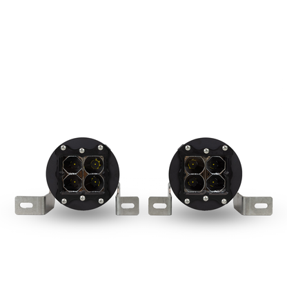 heretic quattro led fog light kit for jeep rubicon in