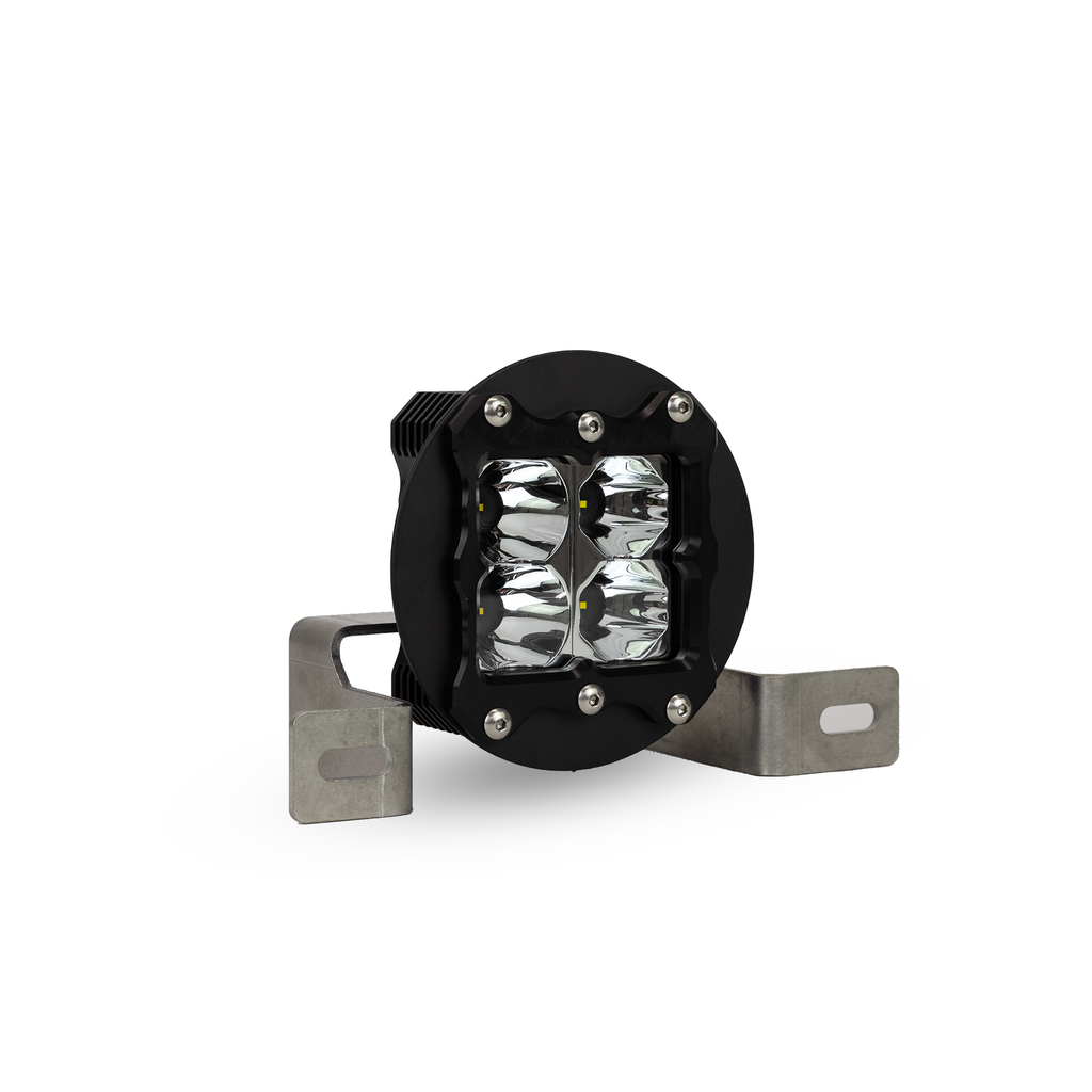 heretic quattro led fog light kit for jeep rubicon in